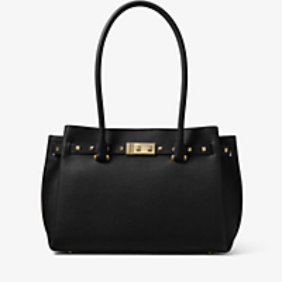 MICHAEL Michael Kors Addison Pebbled Leather Top Handle East West Should… - Picture 1 of 8